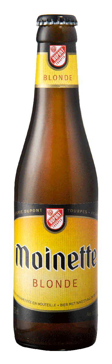5410702000133 Moinette Blonde 33cl - Packshot ufficiale bottiglia HD Birrificio Dupont